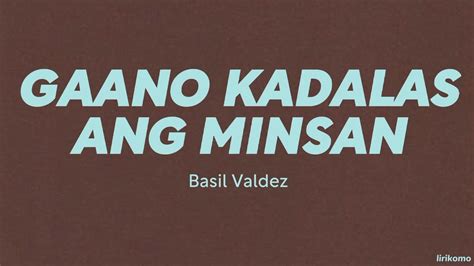 Gaano kadalas ang minsan meaning